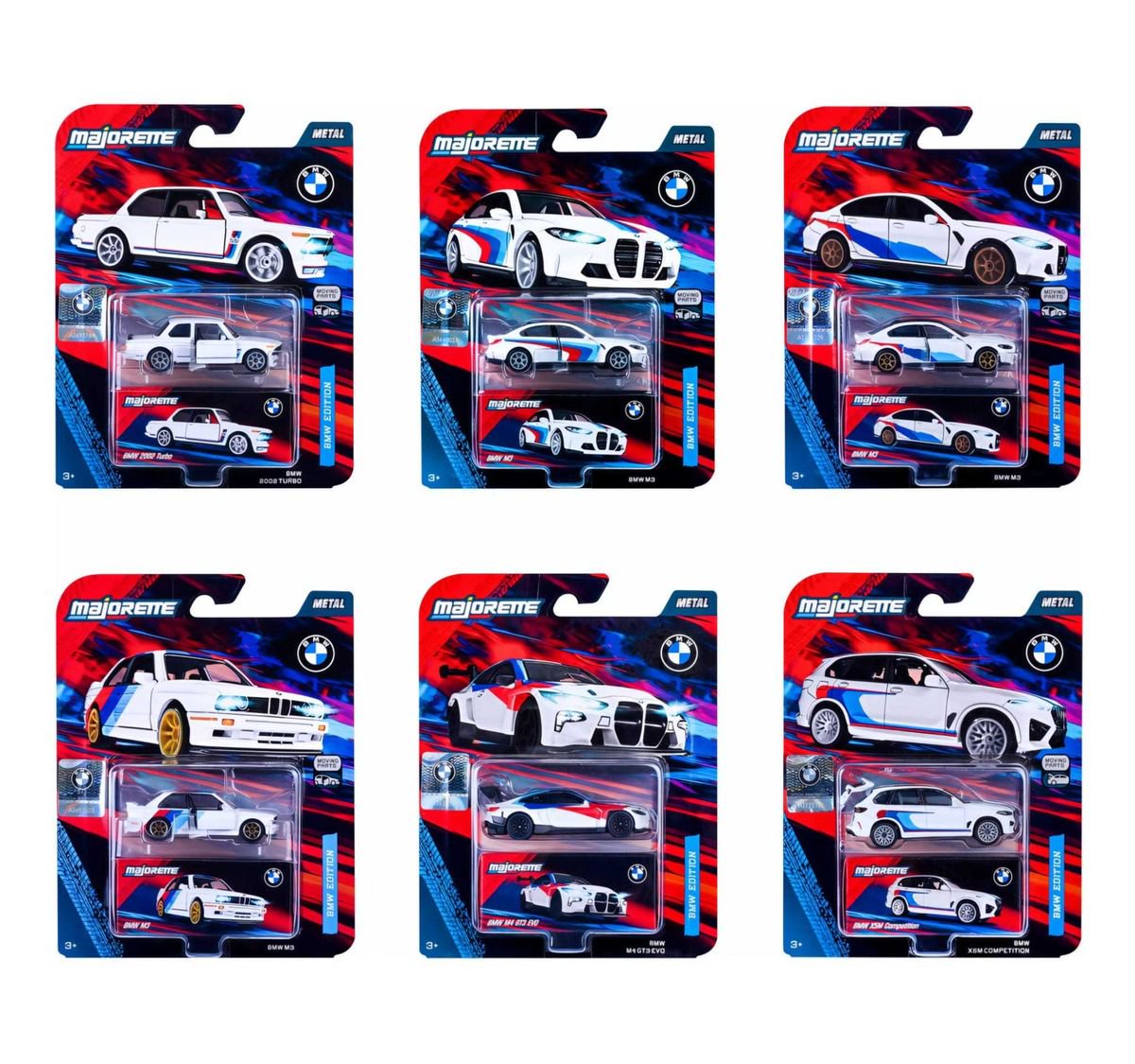 Macheta BMW 1:64 Majorette – Deluxe Edition Mouving Parts -Diverse Modele