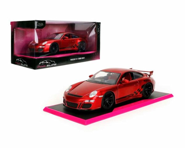 Macheta Porsche 911 GT3 (997) 1:24 Jada Toys Pink Slips