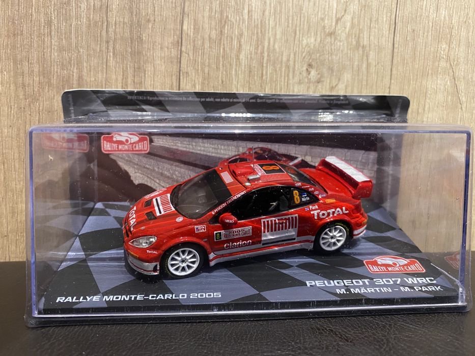 PEUGEOT 307 WRC machetă auto rally scara 1:43