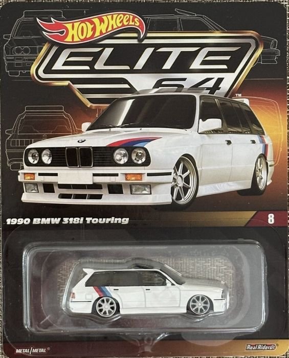 Hot Wheels Elite 64 BMW 318i Touring an 1990 macheta auto scara 1:64