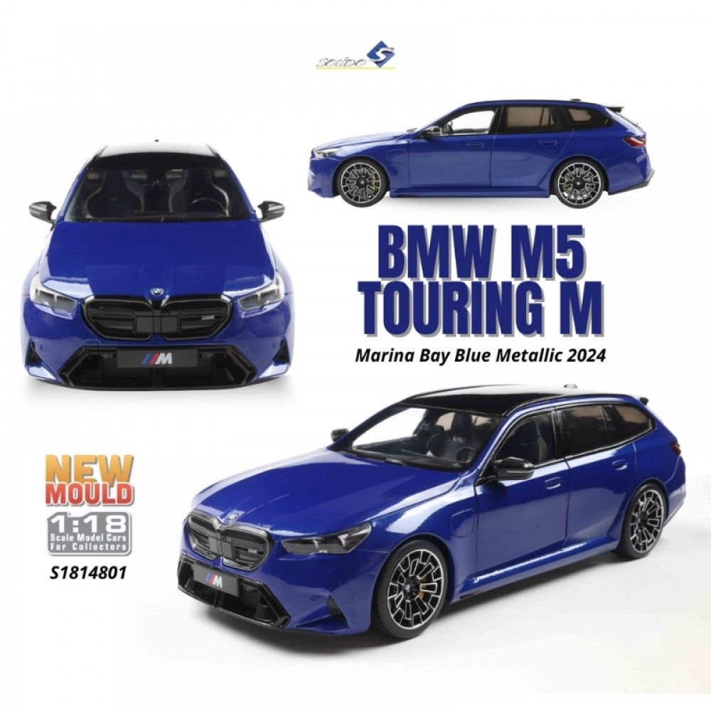 BMW M5 Touring Marina Bay Blue Metallic 2025 1:18 Solido