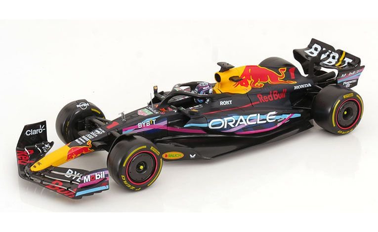 Red Bull Racing RB19 Miami F1 GP 2023 Max Verstappen 1:18 Bburago