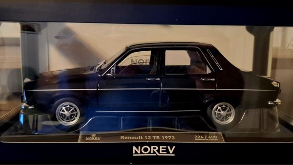 Renault 12 TS 1973, NOREV, 1:18 Negru NOU