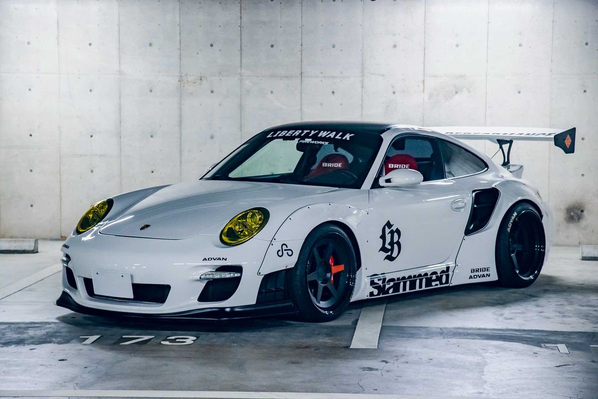 Macheta Porsche 911 (997) Turbo LB-Works 1:18 GT Spirit