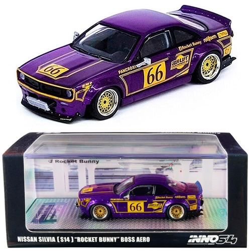 Nissan silvia s14 Rocket Bunny Boss Aero, 1:64 Inno64