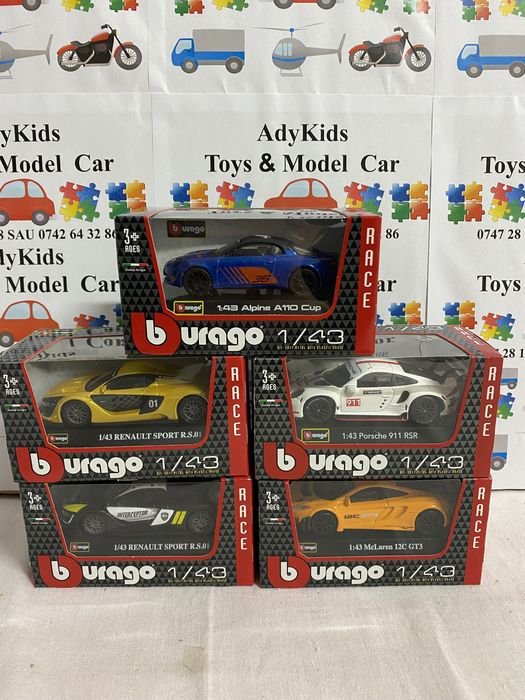 Bburago macheta auto rally scara 1:43