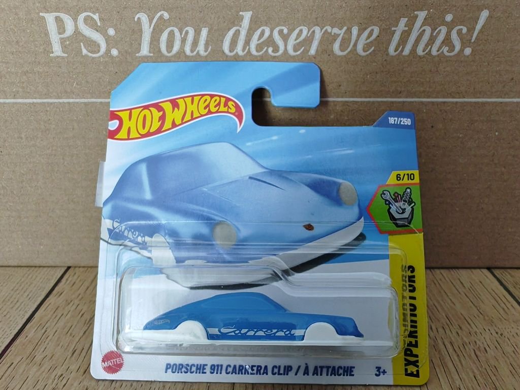 Hot wheels Porsche Clip albastru (breloc)